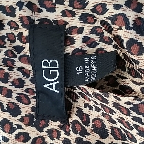 AGB Brown Classic Two Button Blazer/Jacket Sz 16 - Picture 9 of 13